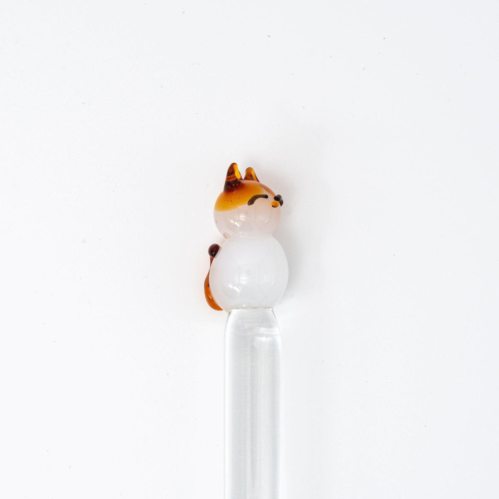 Cat Perch Glass Dip Pen