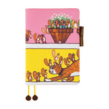 Hobonichi Techo 2026 Cousin A5 Book & Cover - 100%ORANGE: Where’s the Squirrel Going [JPN/A5/April Start]