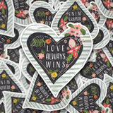 Love Always Wins Vinyl Sticker