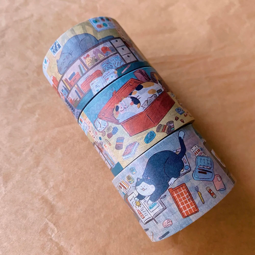 Cats on Desks Washi Tape