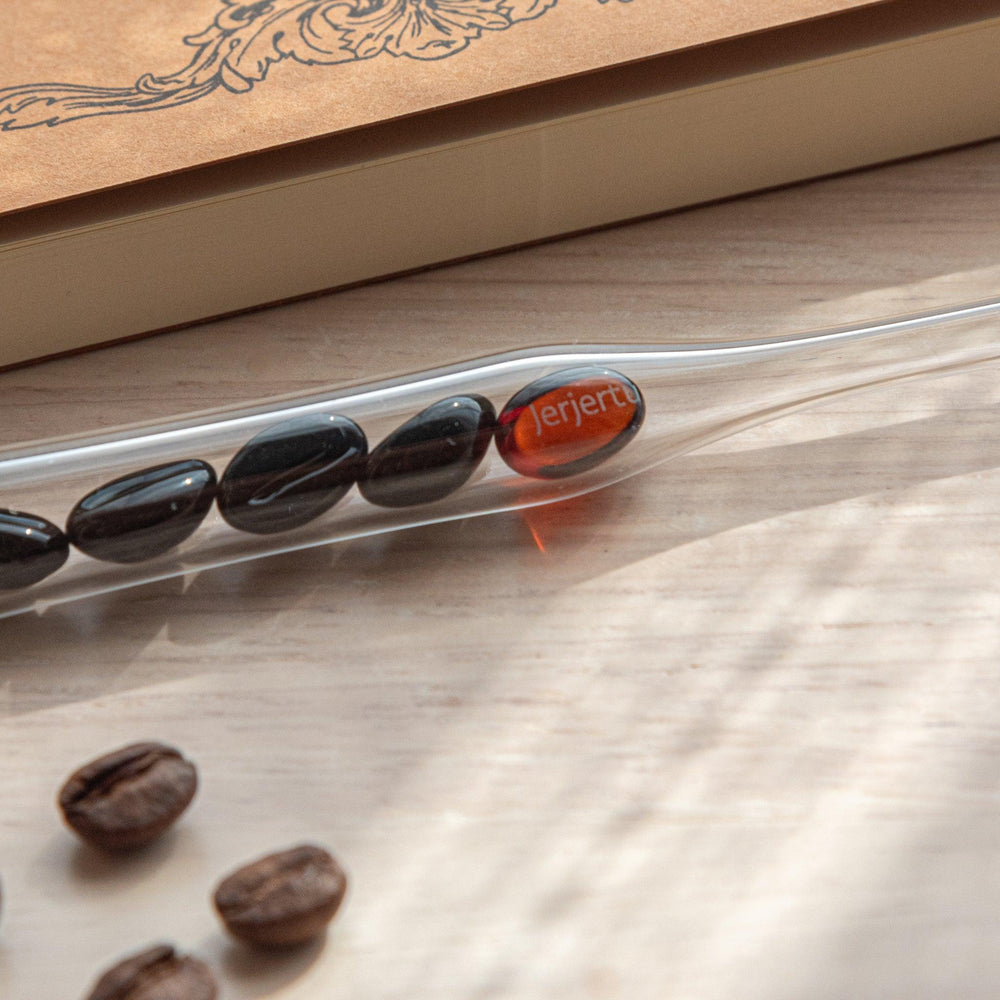City Roast Coffee Beans Glass Dip Pen