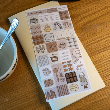 Sip some warm hot cocoa this chilly night.

Kiss cut washi sticker sheet

Includes 1 sheet 7.5" x 3.5"