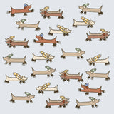 Ice skating sausages everywhere!

Includes 1 sticker sheet

Measurements: 10 cm x 10 cm