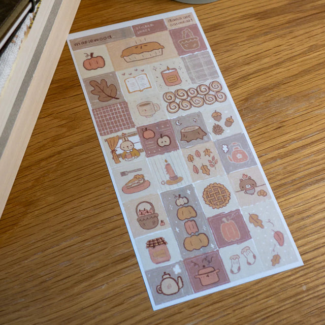 Maplewood, where life moves a little slower and the air smells like cinnamon.

Grab your journal and stay a while.

Kiss cut washi sticker sheet

Includes 1 sheet 7.5" x 3.5"