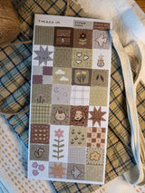Tucked into bed with a warm, heavy quilt.

Kiss cut washi sticker sheet

Includes 1 sheet 7.5" x 3.5"