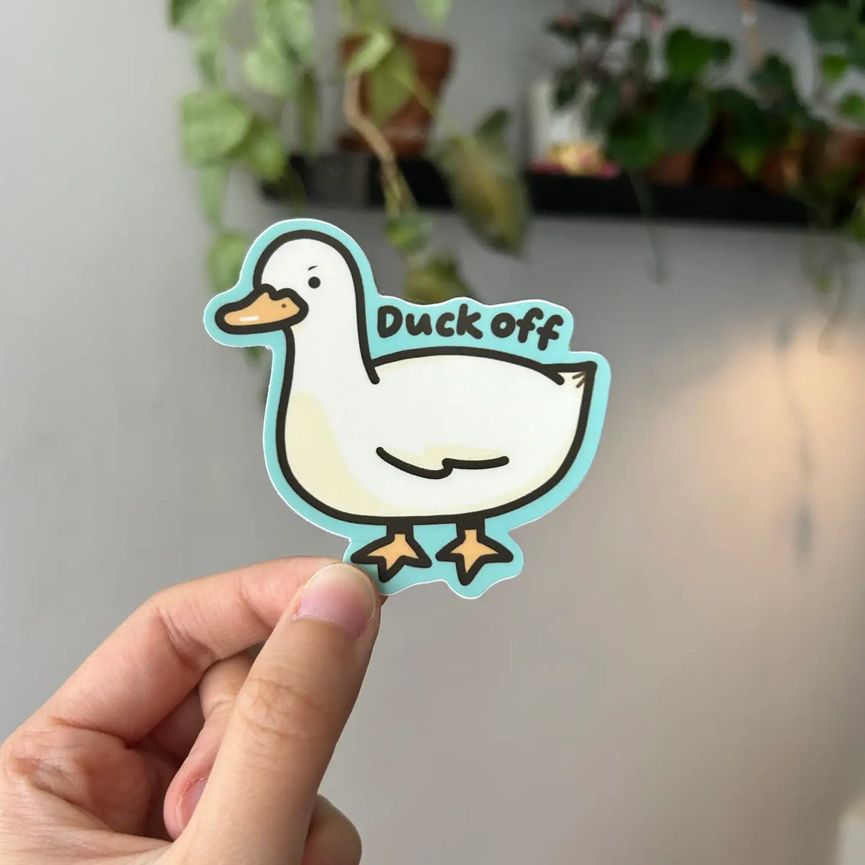 Shooley - Duck Off Vinyl Sticker