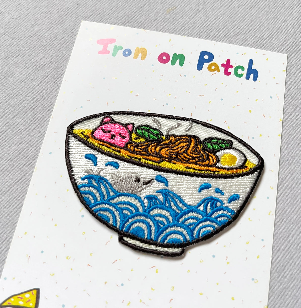 Bel’s Art World Iron-on Patch - Noodle Bowl