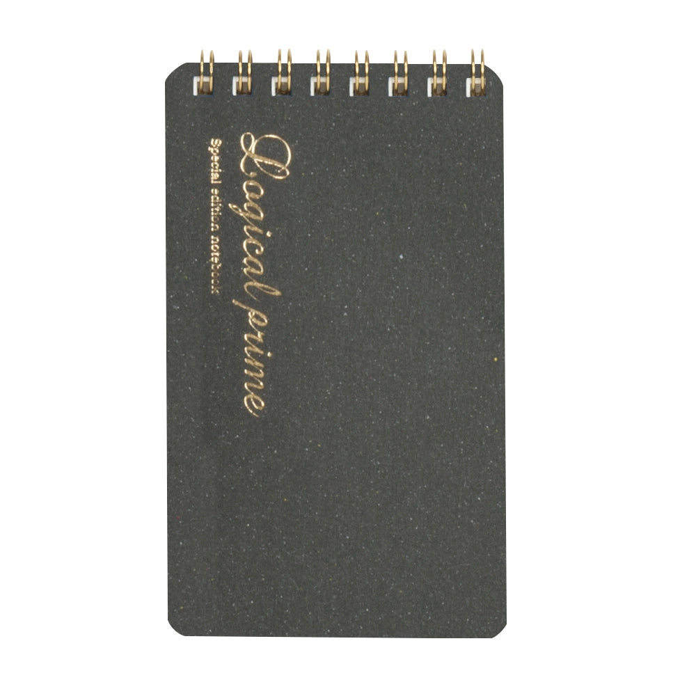Logical Prime W Ring Notebook A7 Size - Gray (Grid)