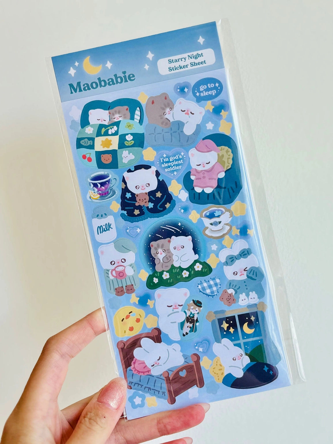 Maobabie Sticker Sheet - Starry Night
