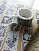 Jon Turner Illustration - Robot Stamps Washi Tape