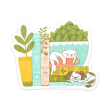 Cozy Cat & Dog Friends Vinyl Sticker