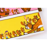 Hobonichi Techo 2026 Cousin A5 Book & Cover - 100%ORANGE: Where’s the Squirrel Going [JPN/A5/April Start]