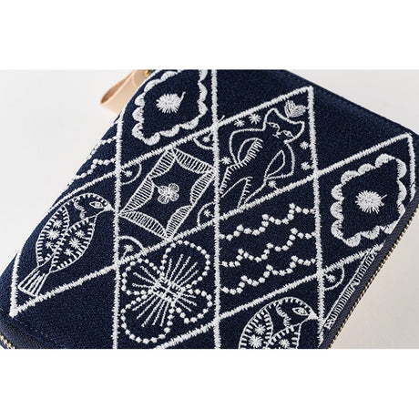 Hobonichi 2025 A6 Cover - mina perhonen: symphony (Navy)