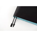 Hobonichi Techo 2026 Cousin A5 Book & Cover - Colors: Black x Clear Blue [ENG/A5/Jan Start]