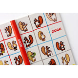 Hobonichi 2026 Weeks 100%ORANGE: Squirrel’s Moving Day [JPN/Tall & Slim/April Start]