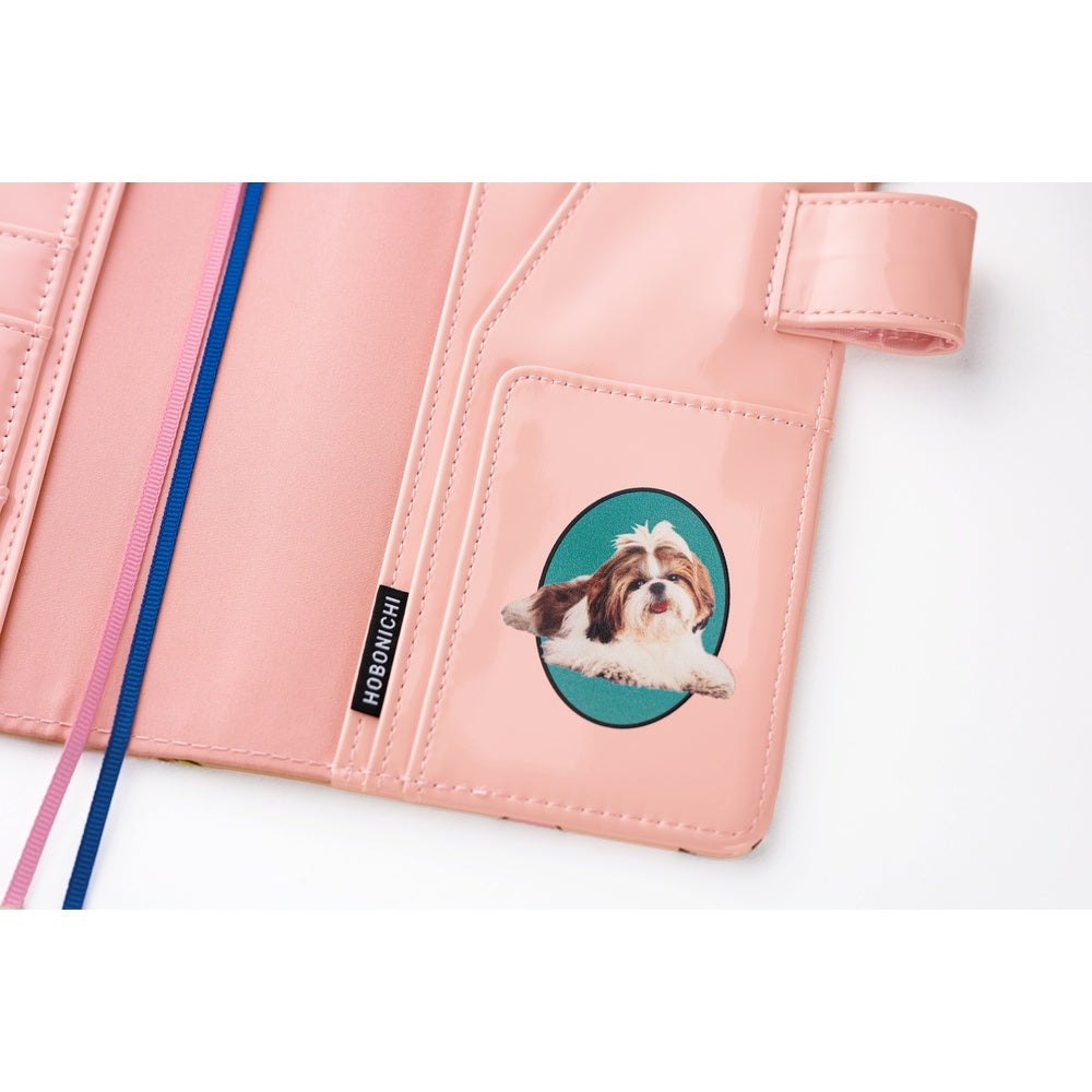 Hobonichi Techo 2026 Original Book & Cover - Candy Stripper: Random Dog & Cat (Pink) [JPY/A6/April Start]