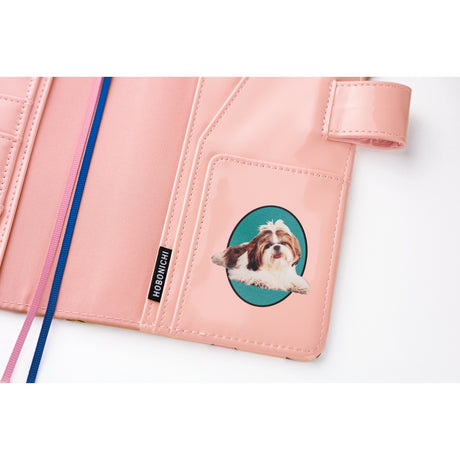 Hobonichi Techo 2026 Original Book & Cover - Candy Stripper: Random Dog & Cat (Pink) [JPY/A6/April Start]