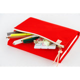 Hobonichi Techo 2026 Cousin A5 Book & Cover - Tragen: Red [ENG/A5/Jan Start]