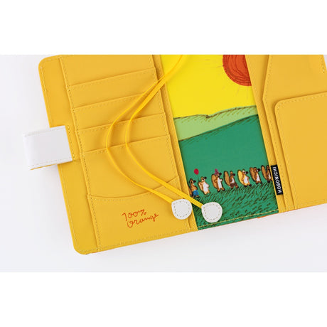 Hobonichi Techo 2026 Original Book & Cover - 100% ORANGE: Squirrel Squadron [JPN/A6/April Start]