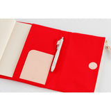 Hobonichi Techo 2026 Cousin A5 Book & Cover - Tragen: Red [ENG/A5/Jan Start]