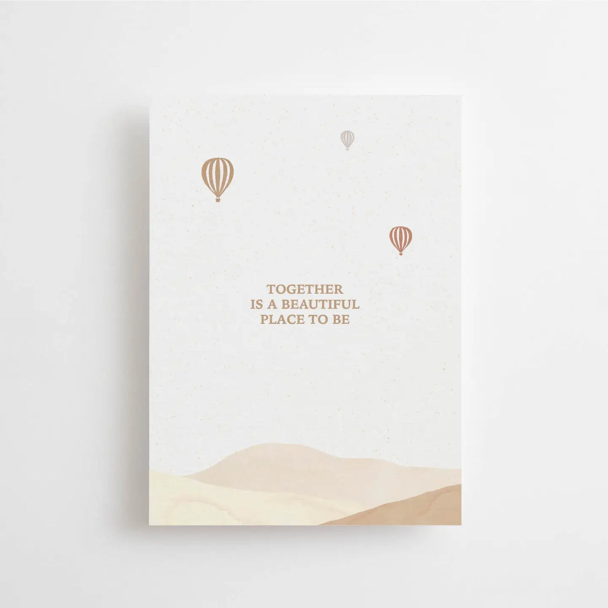 Anna Cosma Postcard - Together Is A Beautiful Place To Be