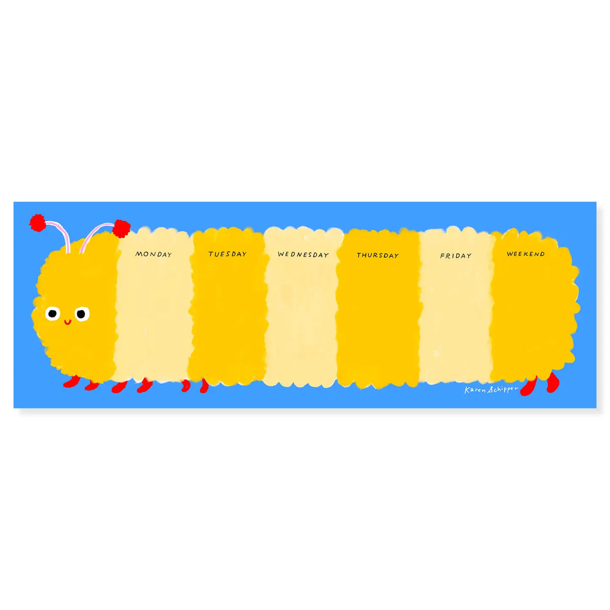 Karen Schipper - Colin Caterpillar Weekly Desk Planner