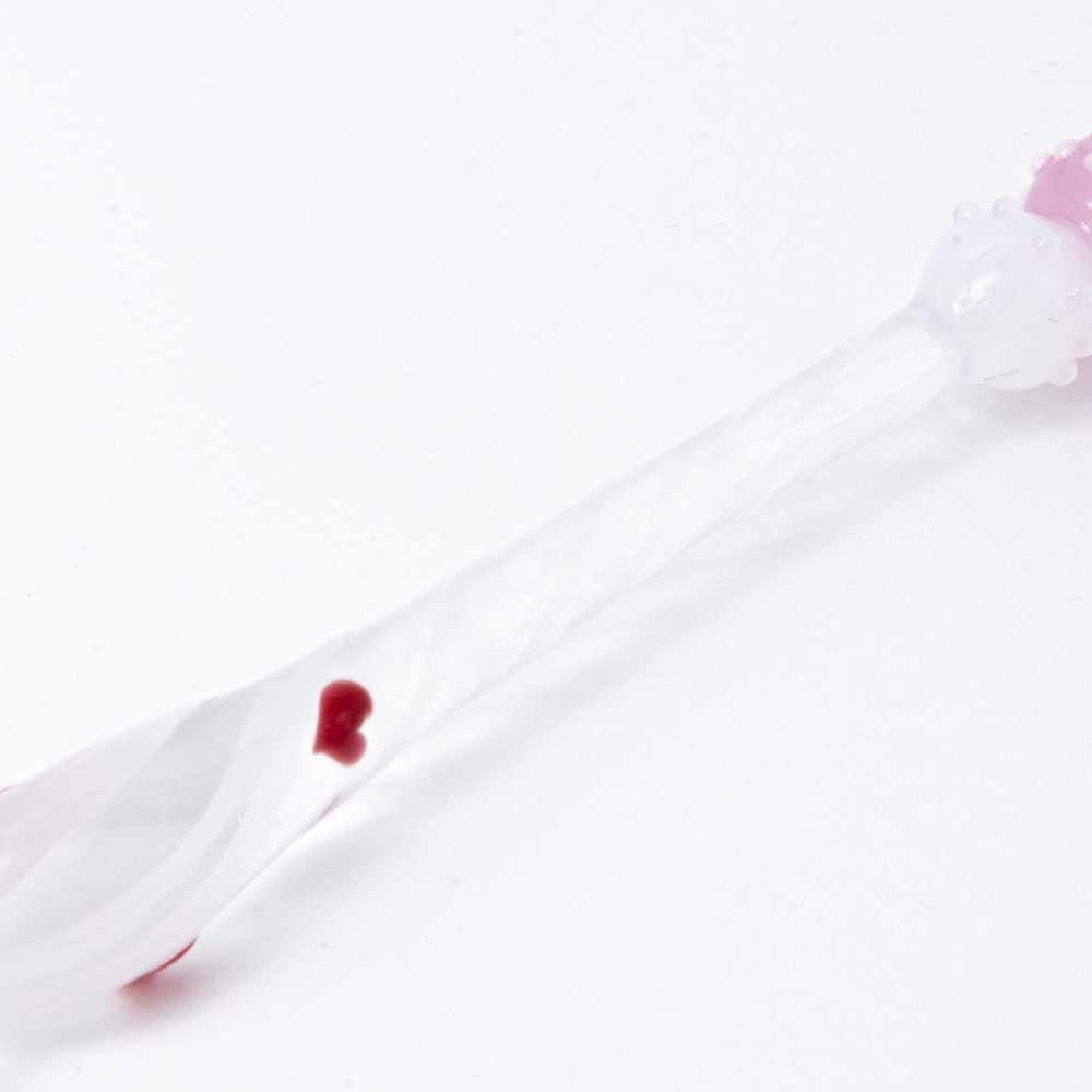 Fashionable Lady Lovery-Chan Glass Dip Pen Heart Pattern