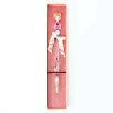 Fashionable Lady Lovery-Chan Glass Dip Pen Heart Pattern
