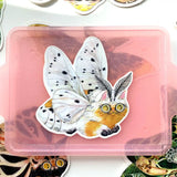 Paper Puffin - Moth Cat "Sunny Smile" Vinyl Sticker