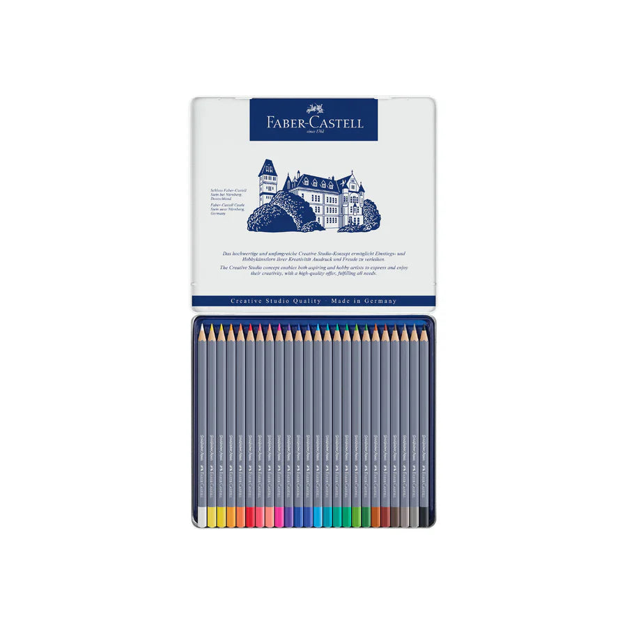 Faber-Castell Goldfaber Aqua Watercolor Pencils - Tin of 24
