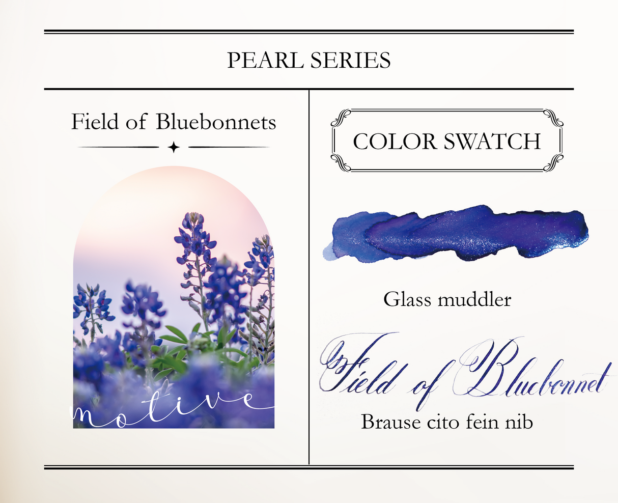 Dominant Industry Pearl Ink 25ml - Field of Bluebonnets - Little Craft Place Exclusive