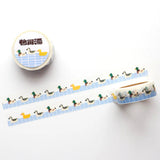Masking tape from the "Gokuraku Sento Tour" series in collaboration with the public bath. One of the highlights of Kamogawa-yu is its cute tiles. The colorful tiles scattered throughout the compact bathroom are pleasing to the eye and therefore chosen to be displayed on this washi.&nbsp;

◼︎Specifications: Width 15mm× length 7m
◼︎Material: Paper
◼︎Country of origin: Japan