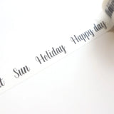 Bechori - Monochrome Days of the Week Washi Tape