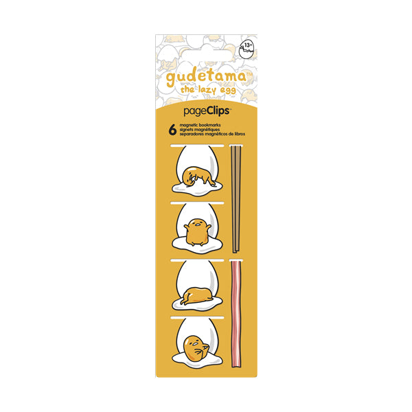 Gudetama Magnetic Page Clips (6-Pack)