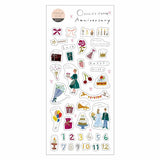 Saien x Miki Tamura Sticker Sheet - Anniversary