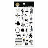 Saien x Miki Tamura Sticker Sheet - Monochrome