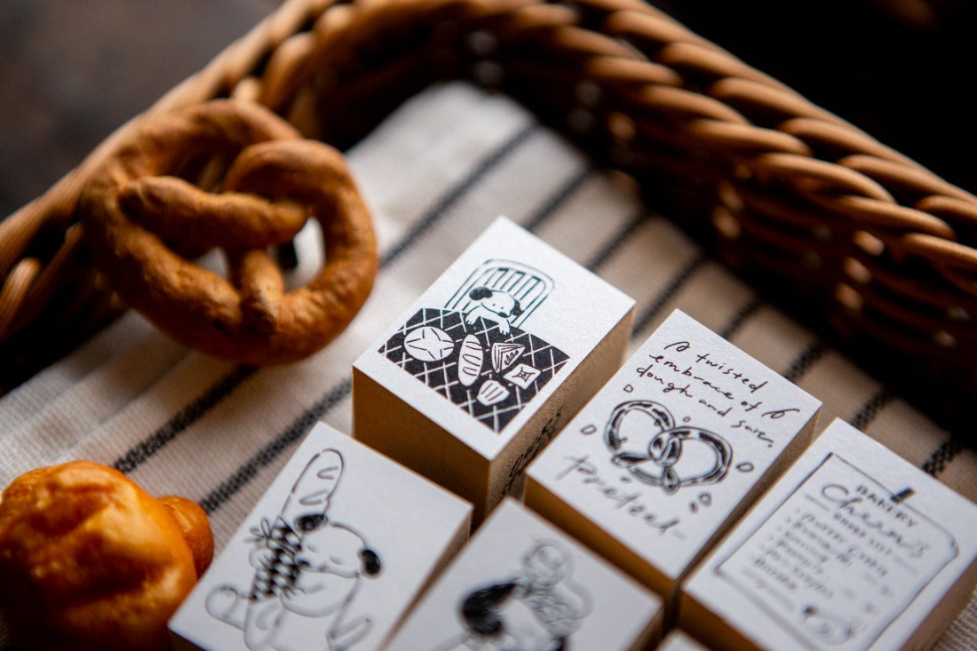 OURS Studio "The Gift" Bakery Rubber Stamp Series