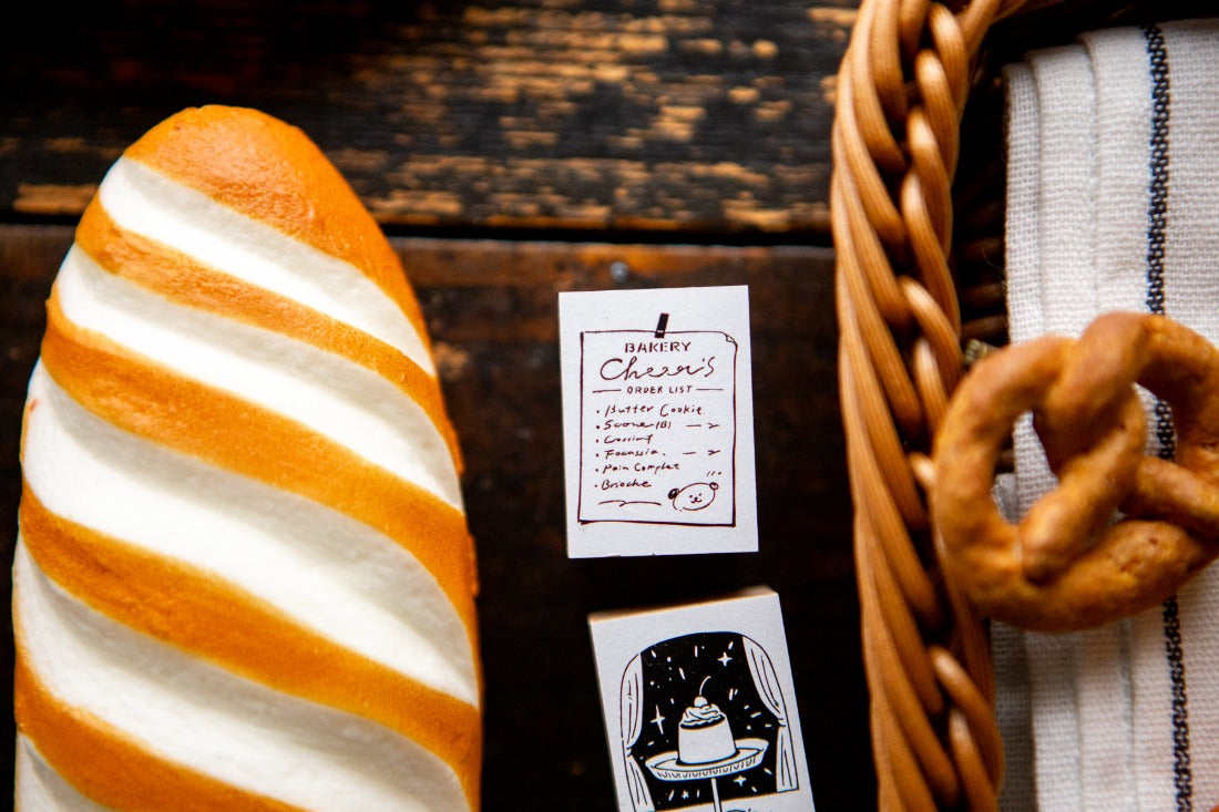 OURS Studio "The Gift" Bakery Rubber Stamp Series