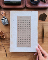 Sarica Studio Kraft Typewriter Date Stickers