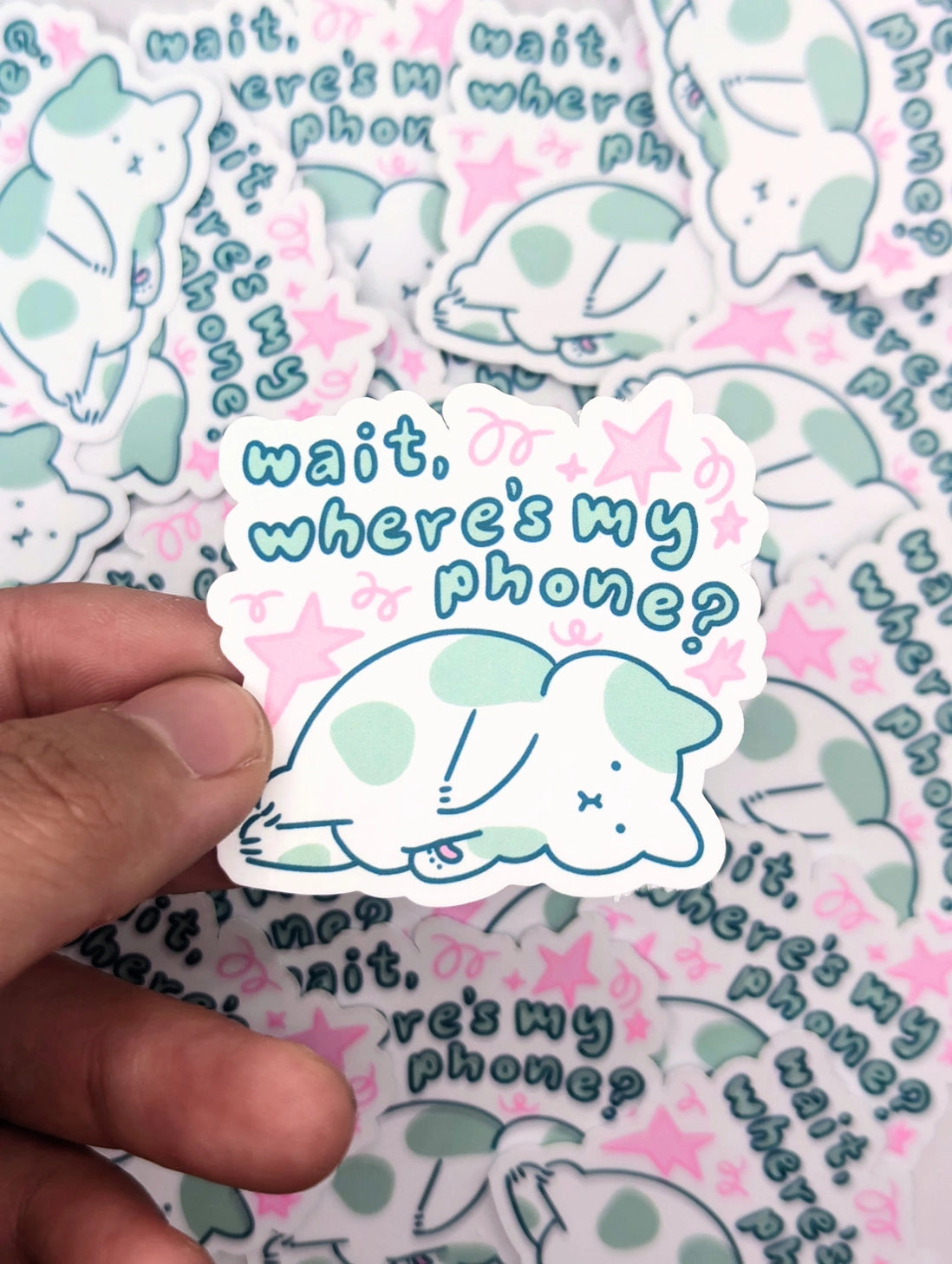 Ideal for your laptop, water bottle, or journal, this sticker is a humorous nod to our modern-day struggles. Made from durable, weather-resistant vinyl, it’s the perfect way to add a touch of relatable humor to your everyday items.