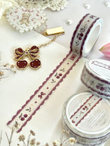 ♡ cherry red lace washi tape - gold foiled stars detailing

♡ x1 washi tape

♡ 10m long

♡ 16mm width