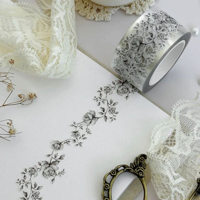 ♡ 23 - 27mm wide

♡ die cut washi is very delicate, careful when unraveling!

♡ all washi is 10m long