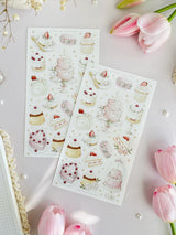 leelajournals Pretty Pastries Sticker Sheet - 1 pc Set

♡1pc sticker sheet set - 1 large&nbsp;

♡ pet matte (clear)

♡ all sheet dimensions estimated: L: 4x7 (in) | S: 4x3 (in)