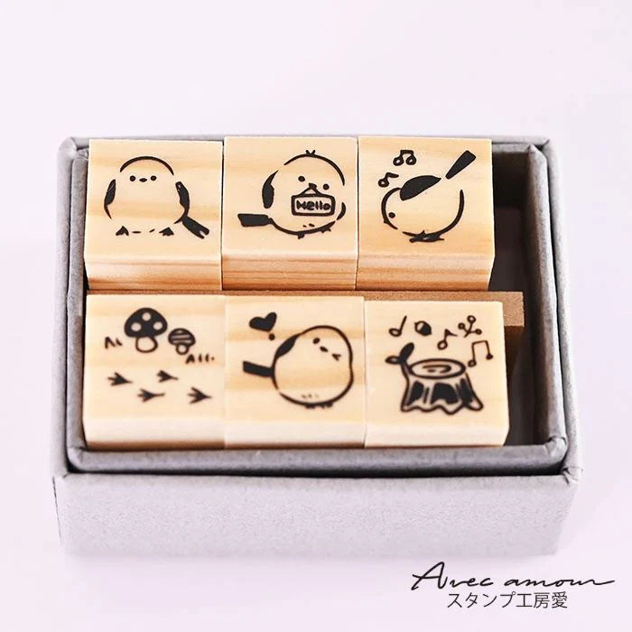 Stamp Studio Ai Mini Stamp Set of 6 - Shimaenaga