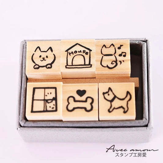 Stamp Studio Ai Mini Stamp Set of 6 - Dog