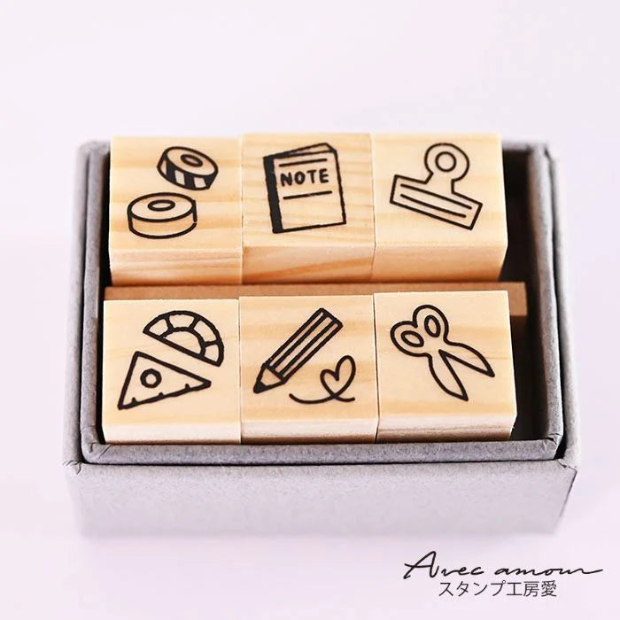 Stamp Studio Ai Mini Stamp Set of 6 - Stationery