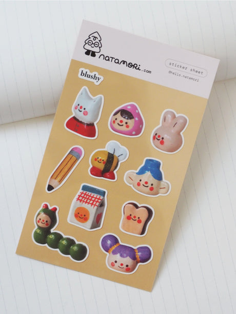 Blushy Sticker Sheet by natamori