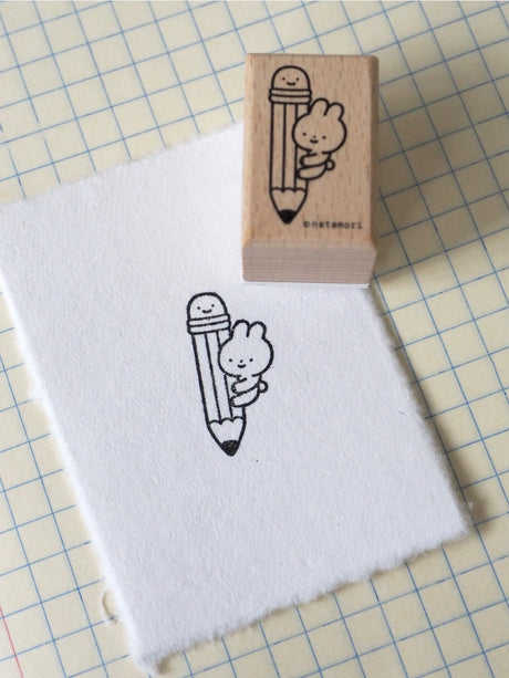 Bunny Pencil Stamp by natamori