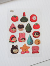 Clay Sticker Sheet by natamori