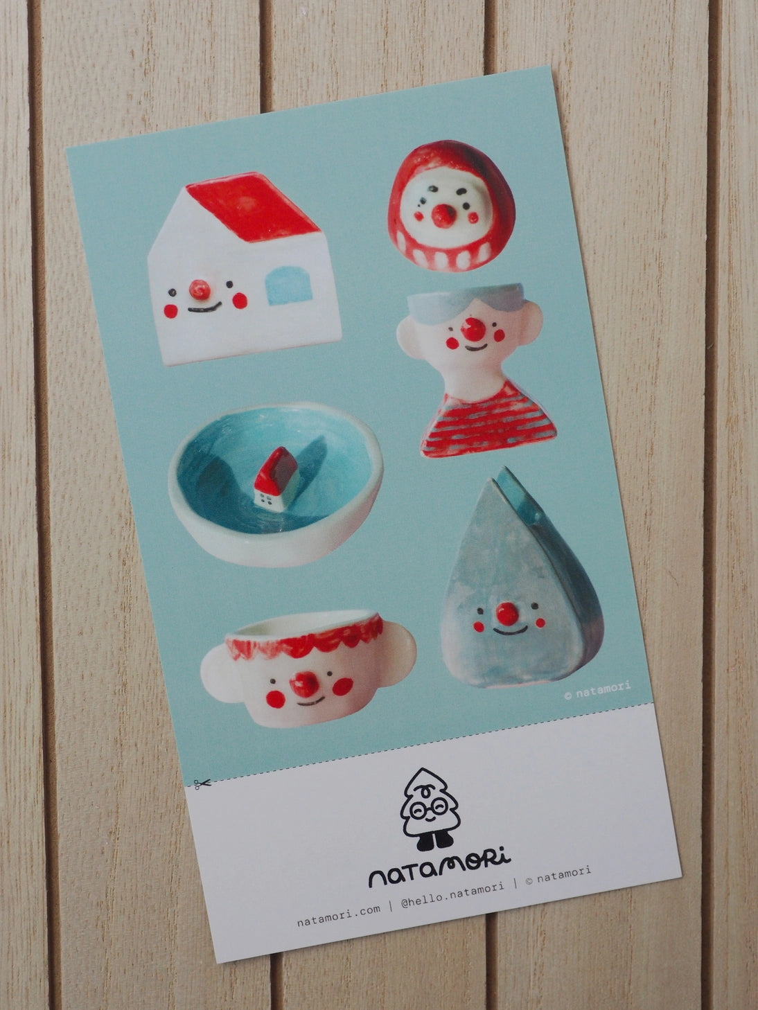 Red and Blue Sticker Sheet by natamori